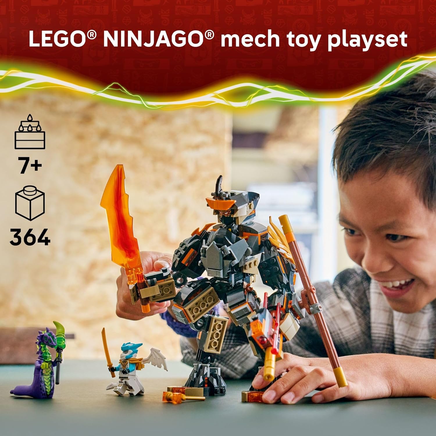 Ninjago Cole’s Mission Mech & Dragon Zane by Lego