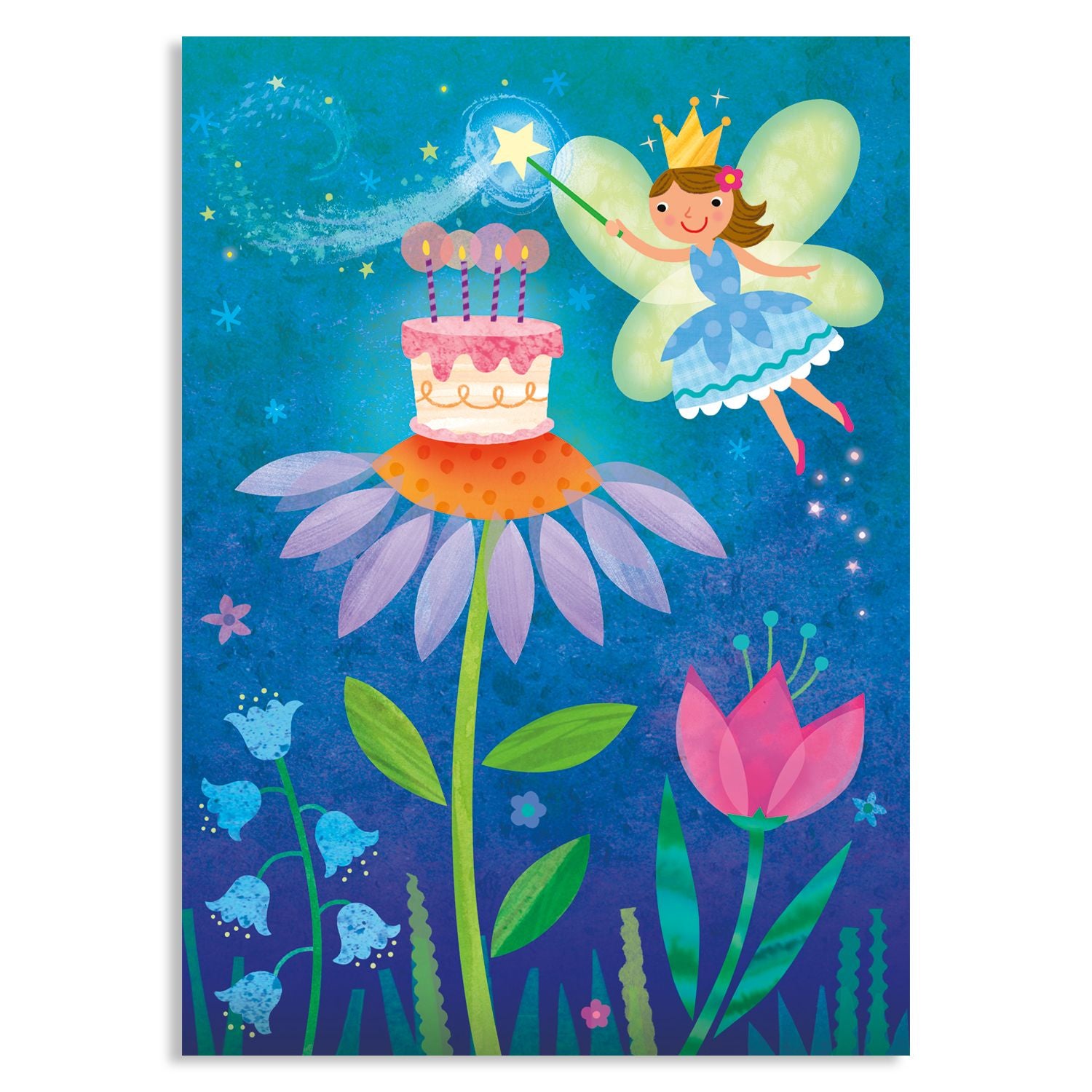 Fairy Flower Cake Birthday Card by Peaceable Kingdom