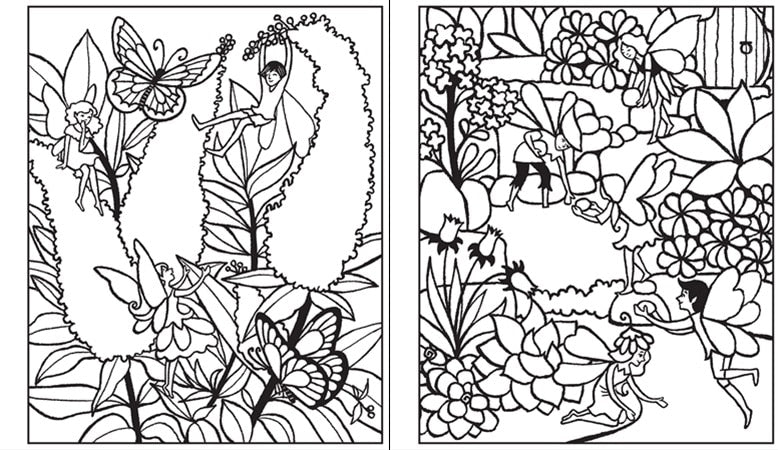 Fairy Gardens Magic Painting Book by Usborne 1