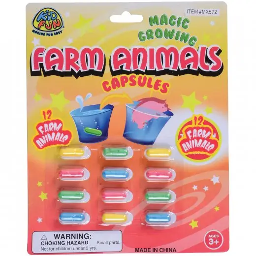 Farm Animals Magic Grow Capsules by U.S. Toy