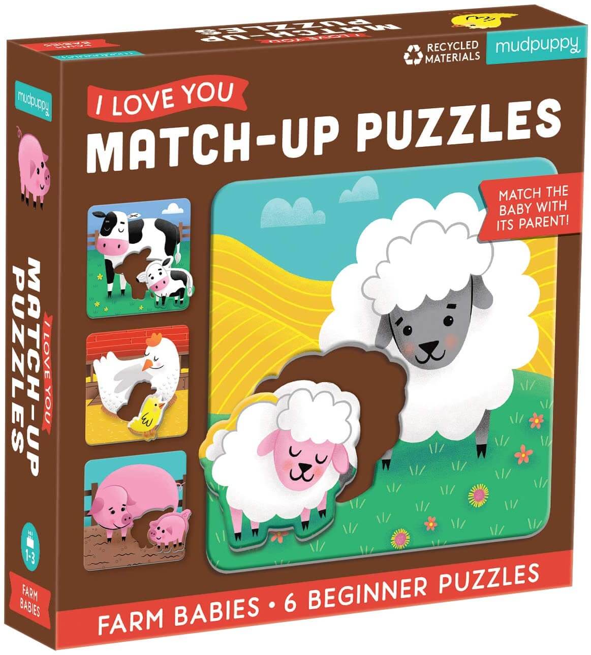 Farm Babies I Love You Match Up by Mudpuppy