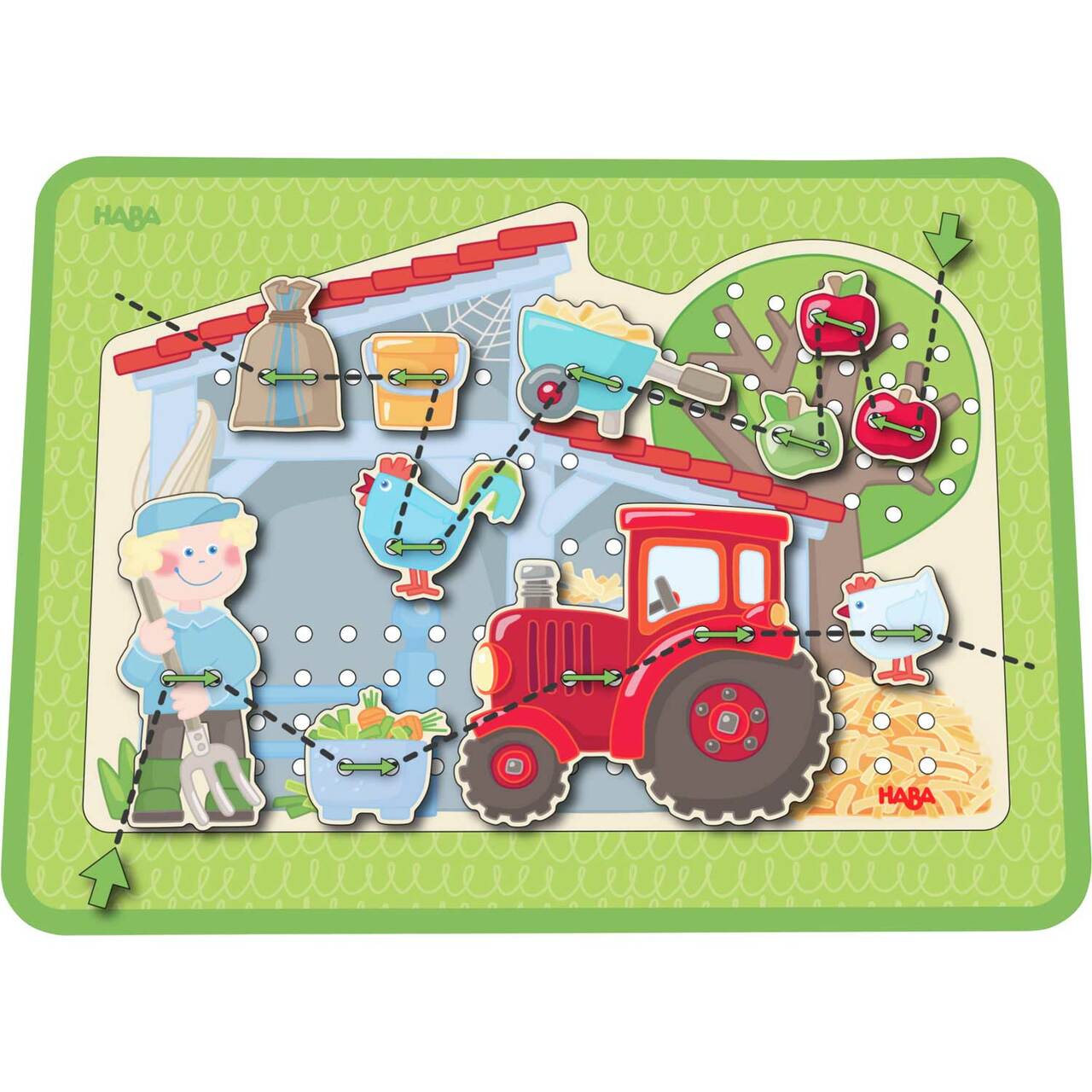 Farm Threading Game by Haba 3