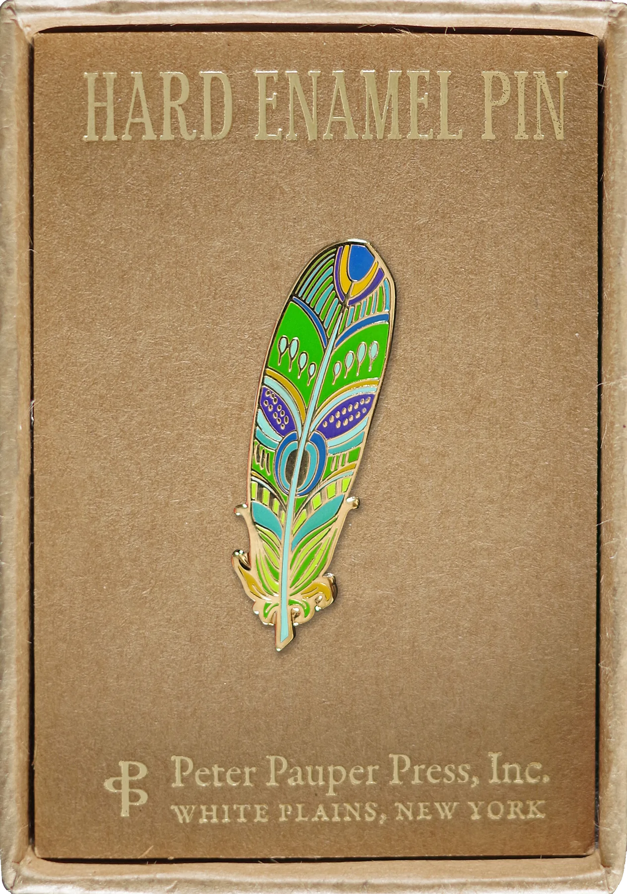 Feather Enamel Pin by Peter Pauper Press 1