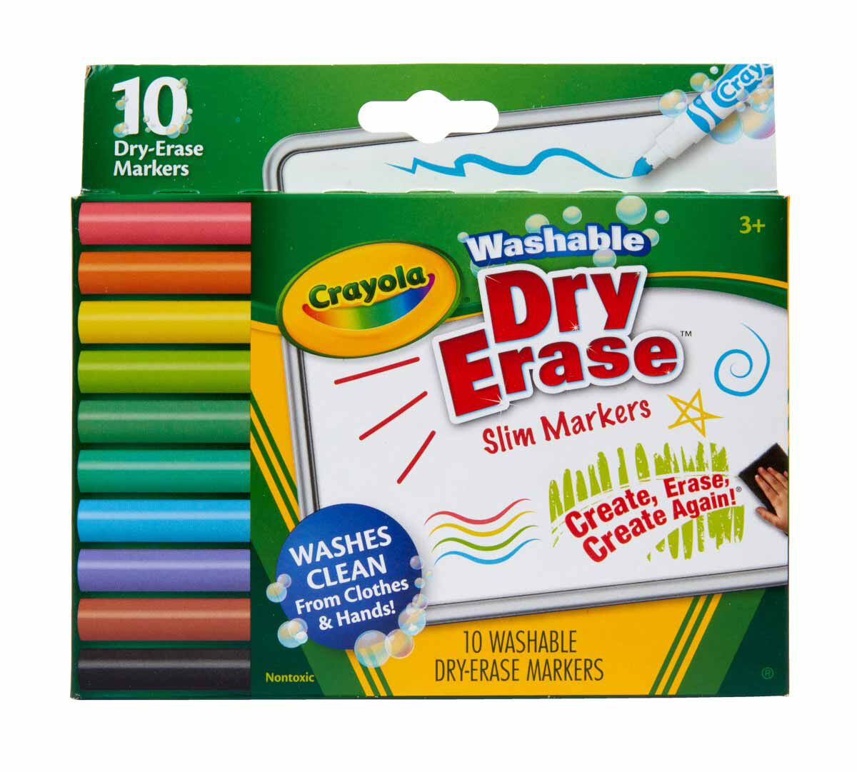 Fine Line Washable Dry Erase Markers-by-Crayola