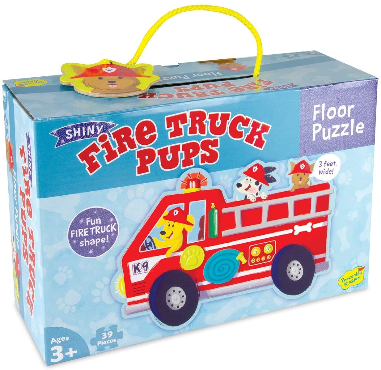 Fire Truck Pups Floor Puzzle by Peaceable Kingdom