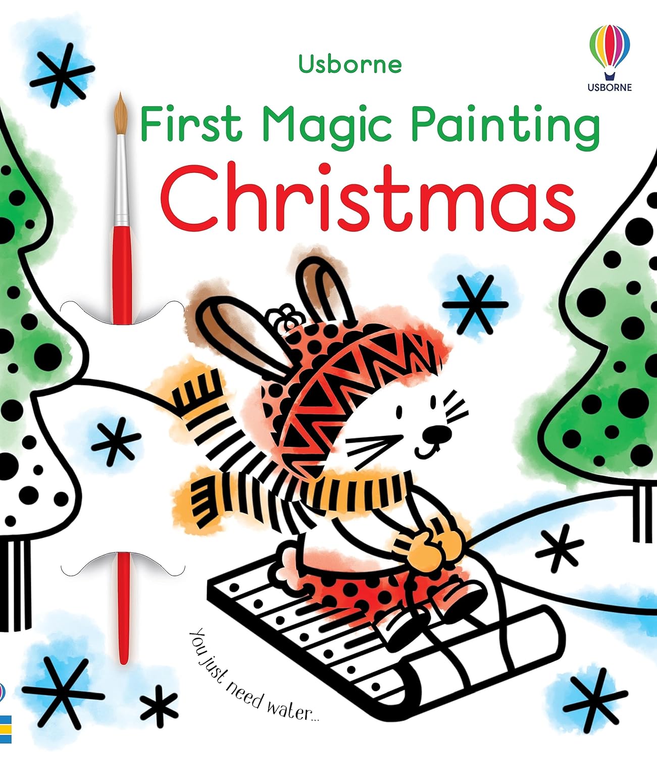First Magic Painting Christmas: A Christmas Holiday Book for Kids-by-Usborne