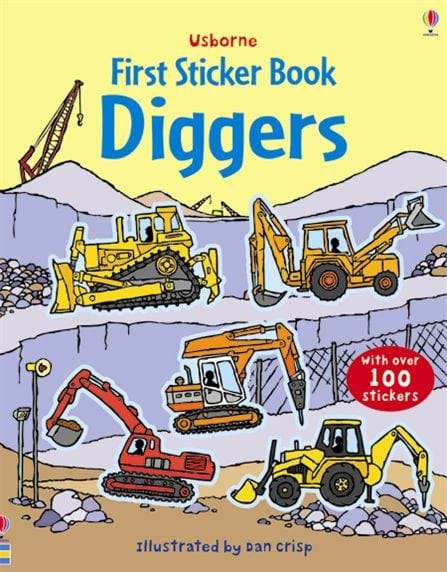 First Sticker Book Diggers by Usborne
