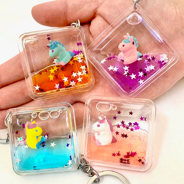 Floating Unicorn Charm Keychain-by-BC USA