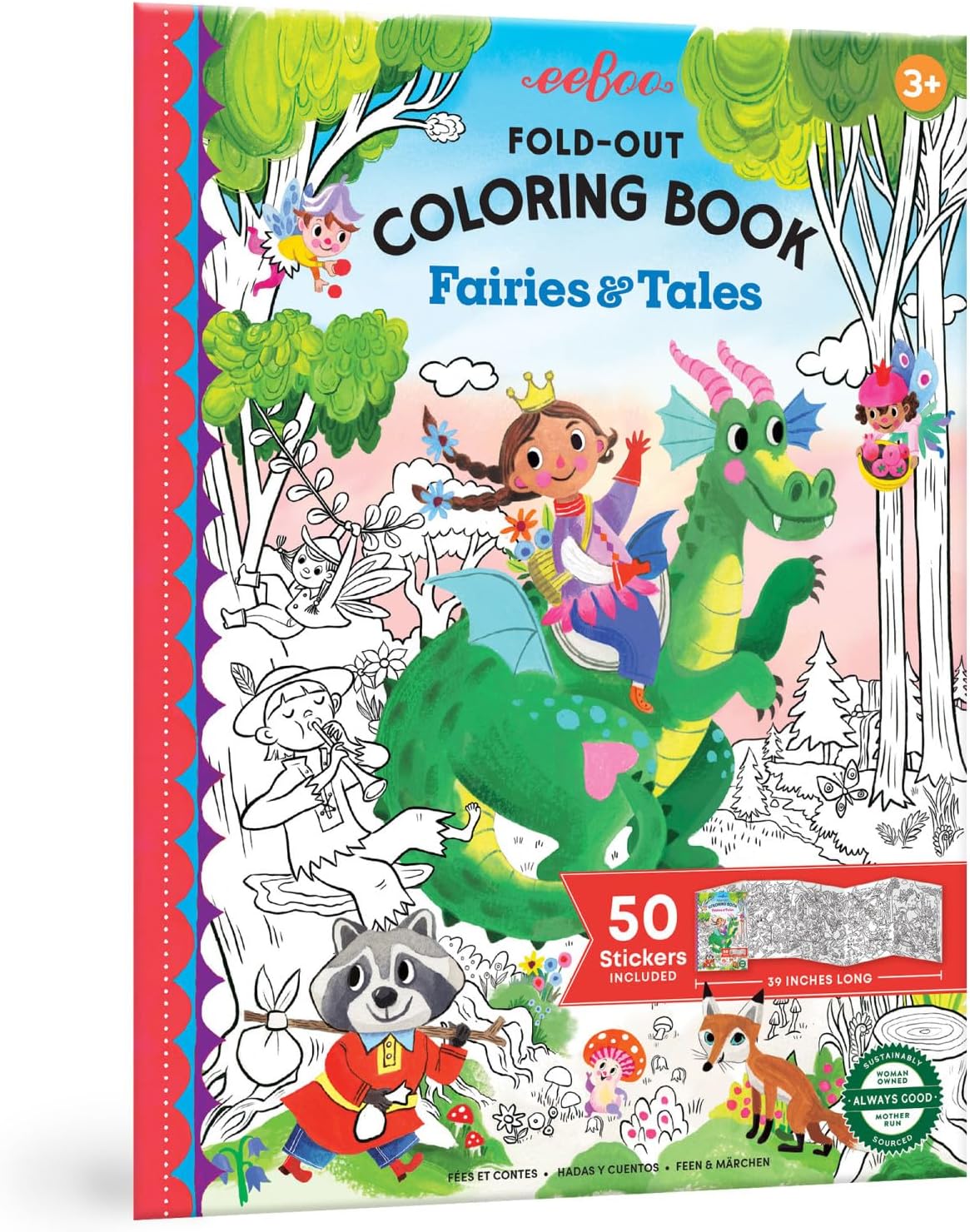 Fold-Out Coloring Book - Fairies and Tales-by-eeBoo