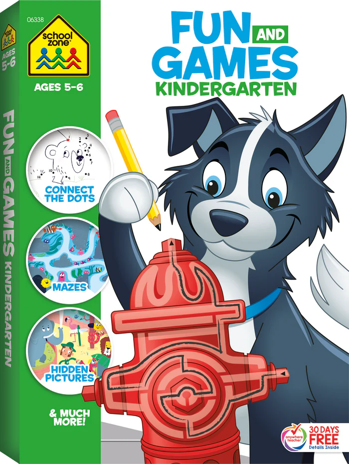 Fun & Games Kindergarten Workbook-by-School Zone