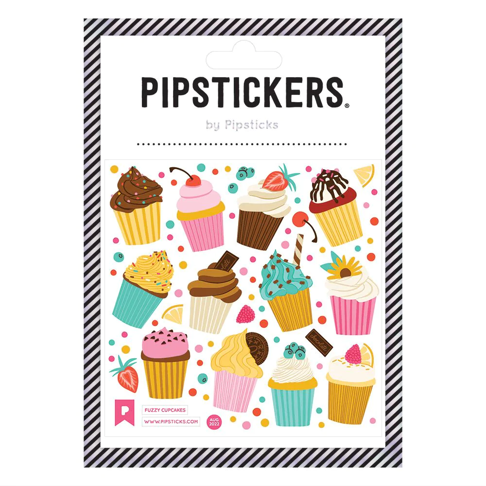 Fuzzy Cupcakes Sticker Sheet by Pipsticks