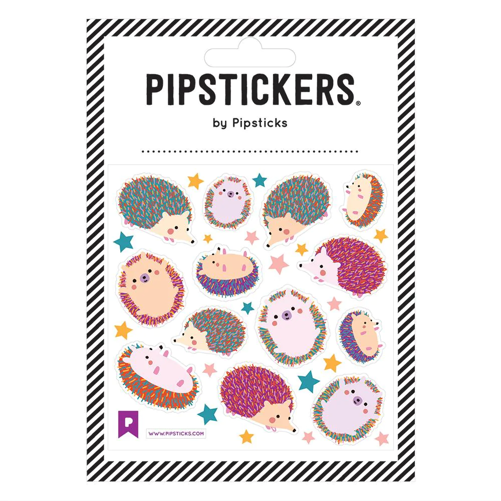 Fuzzy Hedgehog Sticker Sheet by Pipsticks