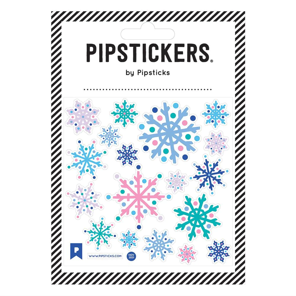 Fuzzy Snowflakes Sticker Sheet by Pipsticks