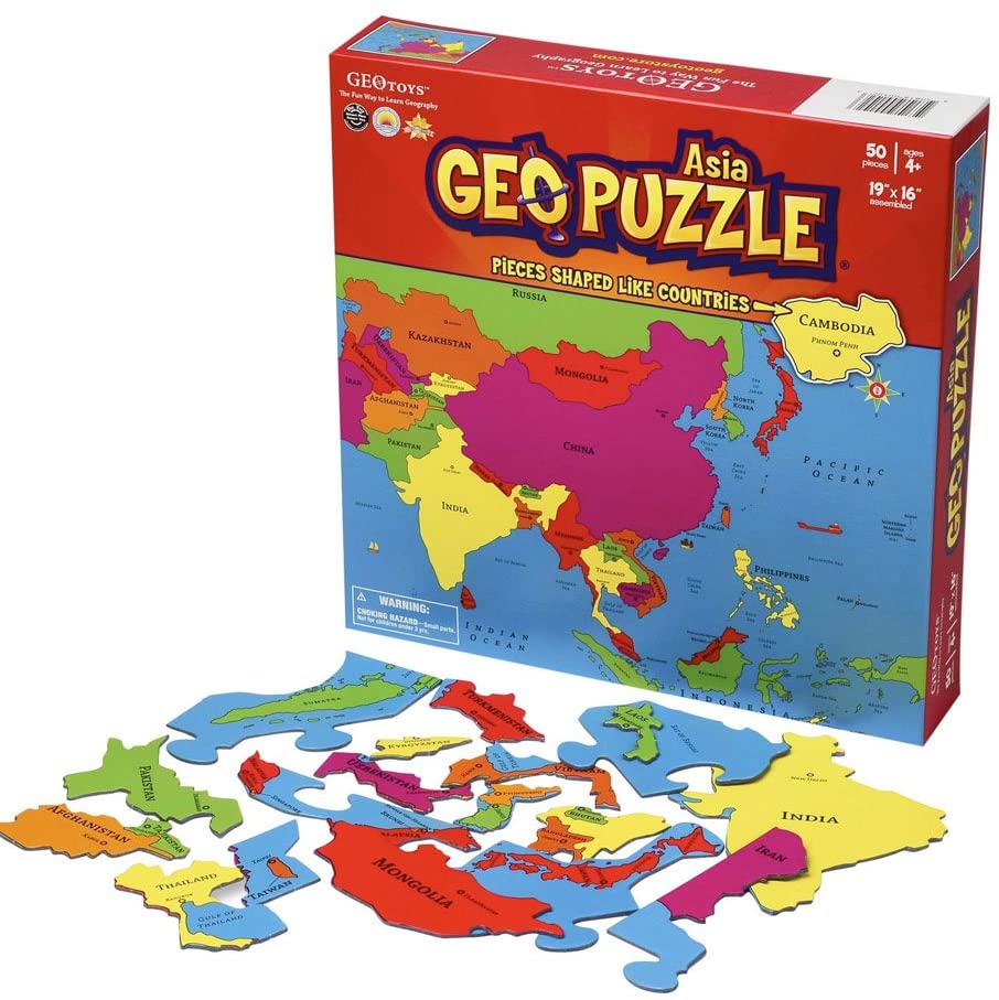 GeoPuzzle Asia by Geotoys