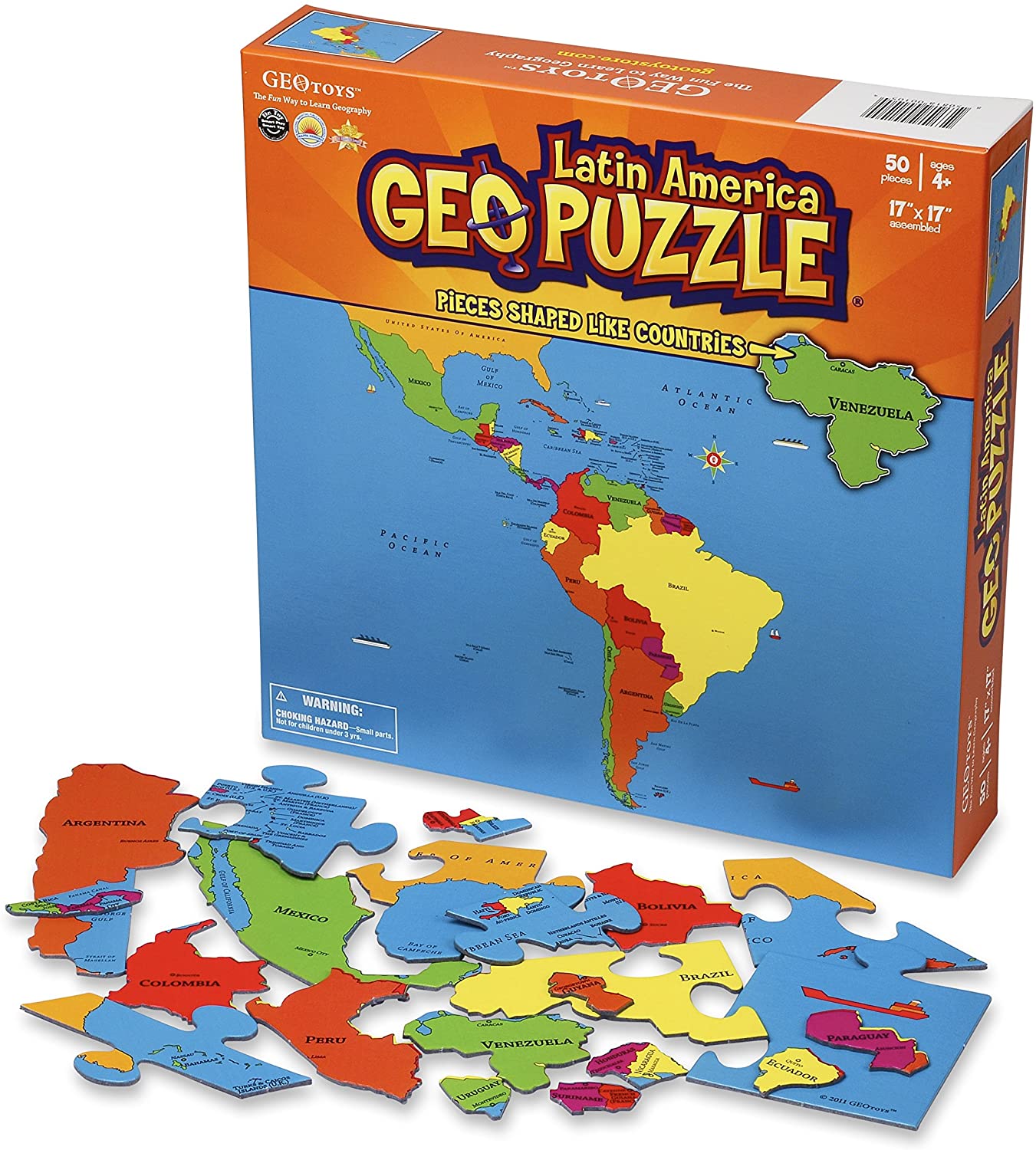 GeoPuzzle Latin America by Geotoys