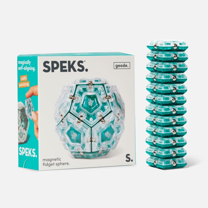 Geode Magnetic Fidget Sphere Aqua by Speks