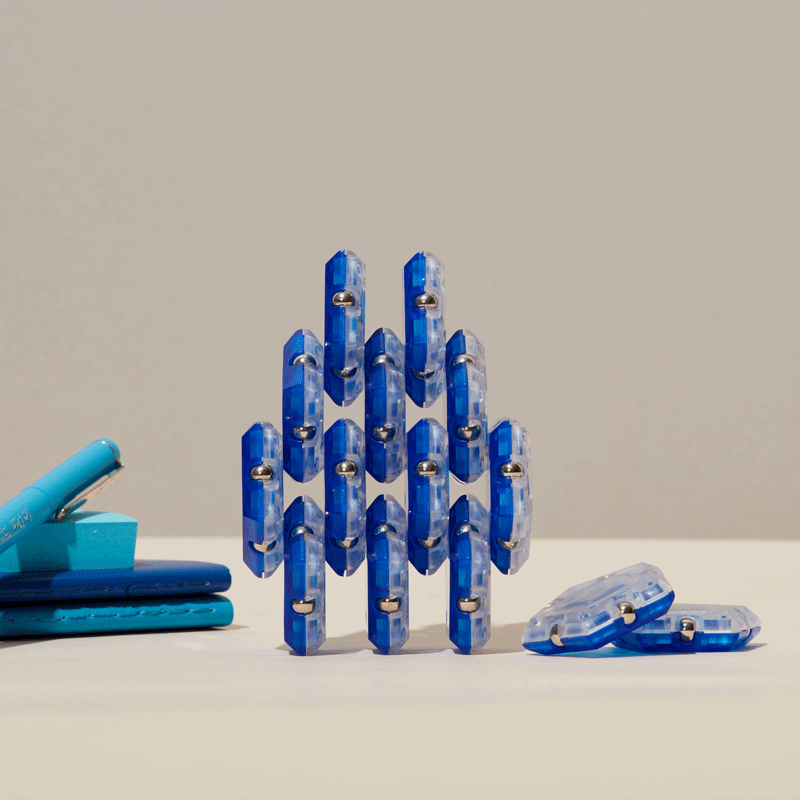 Geode Magnetic Fidget Sphere Cobalt by Speks 2