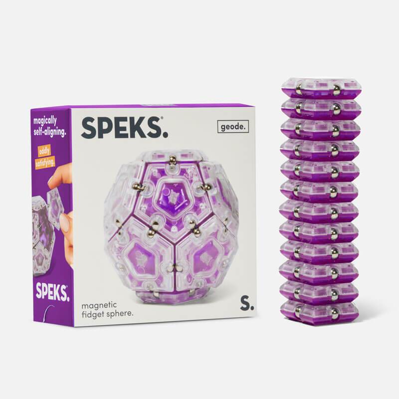 Geode Magnetic Fidget Sphere Quartz by Speks
