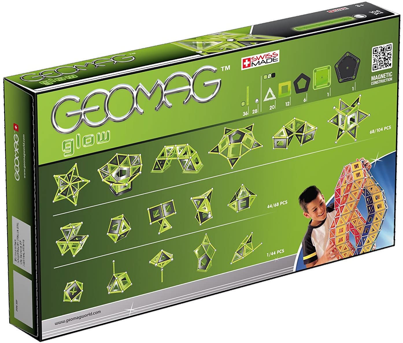 Geomag Panels Glow 22 Piece Set by Geomag 1