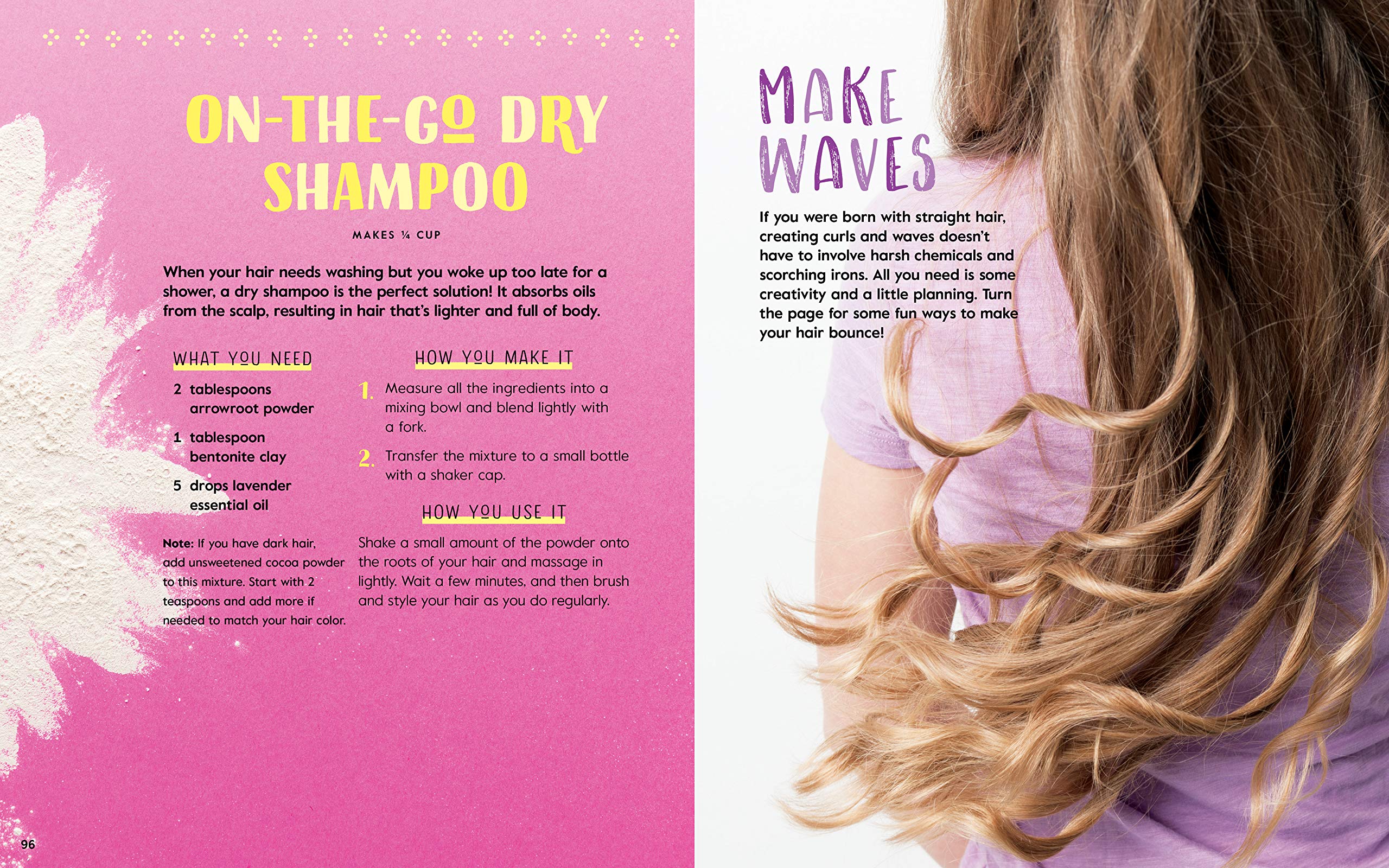 Girls Home Spa Lab All Natural Recipes Healthy Habits and Feel Good Activities to Make You Glow by Workman 4