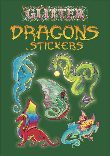 Glitter Dragons Stickers by Dover Publications