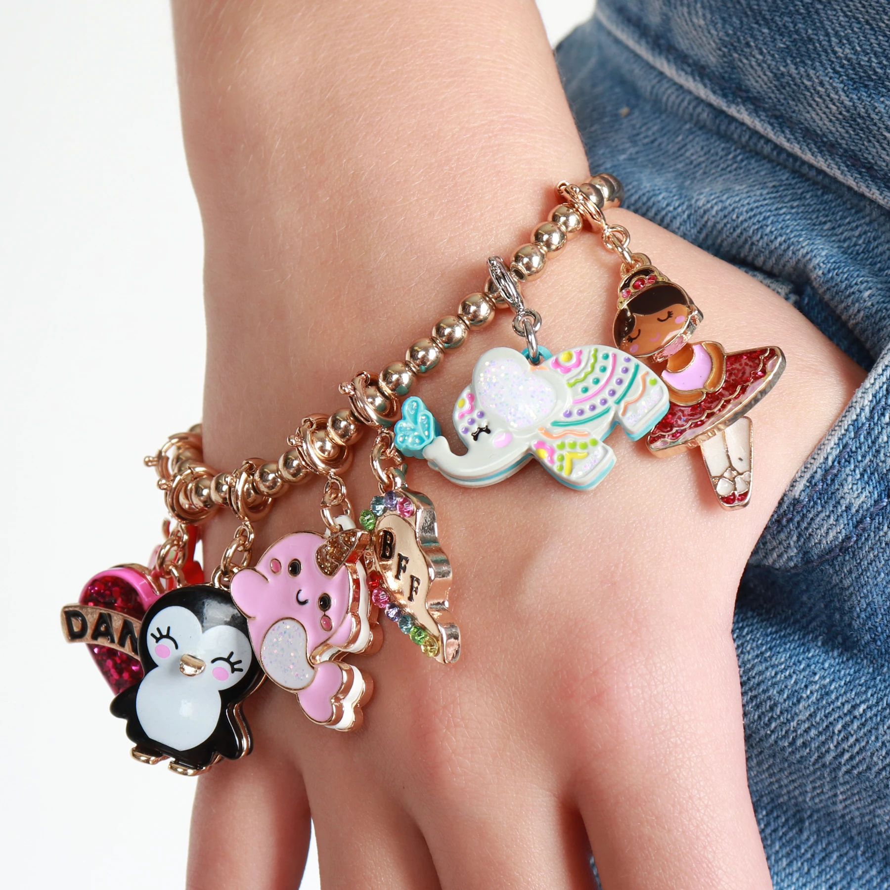 Glitter Elephant Charm by Charm It 1