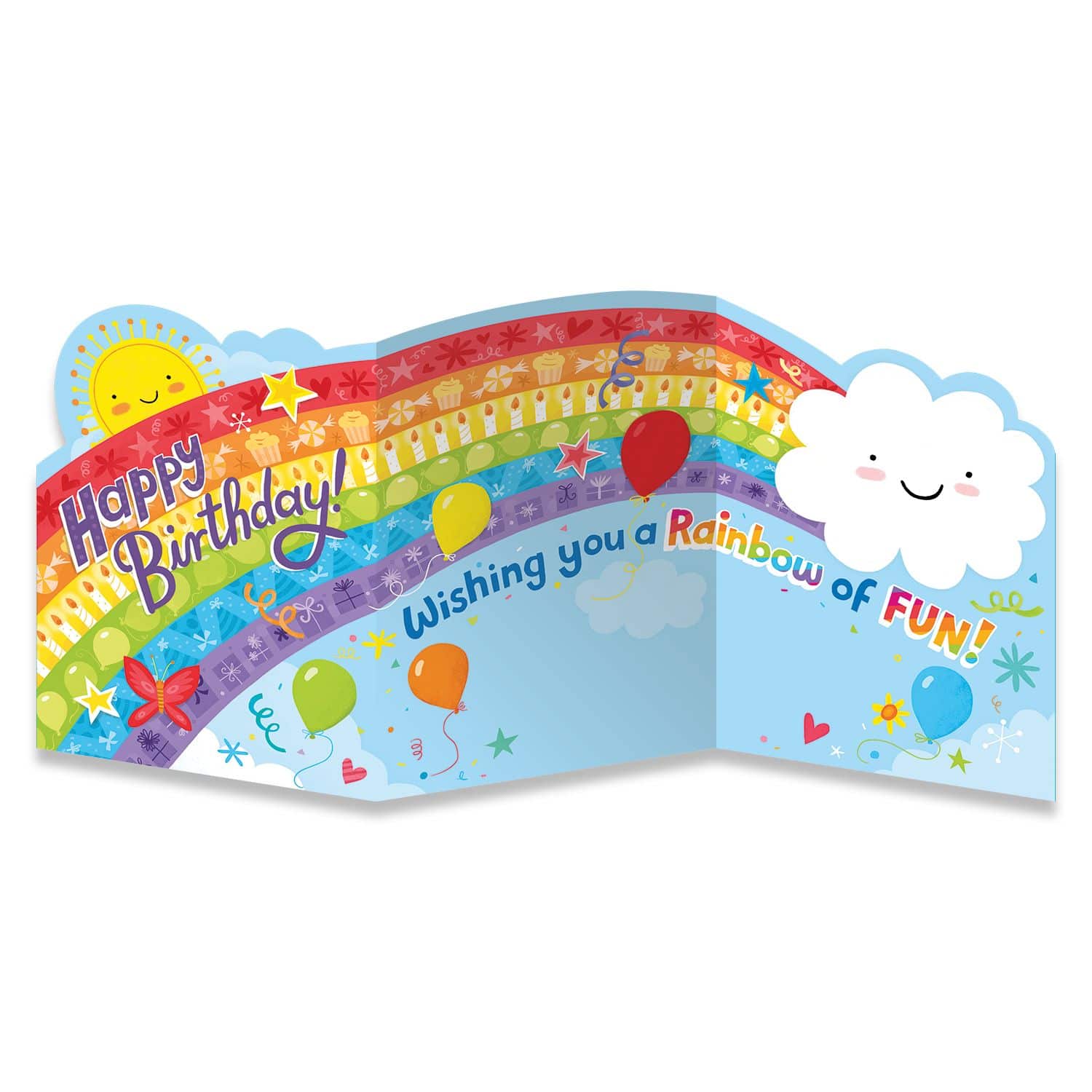 Glitter Rainbow Birthday Card by Peaceable Kingdom