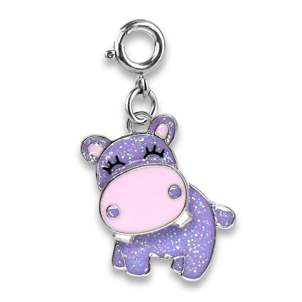 Glitter Swivel Hippo Charm by Charm It