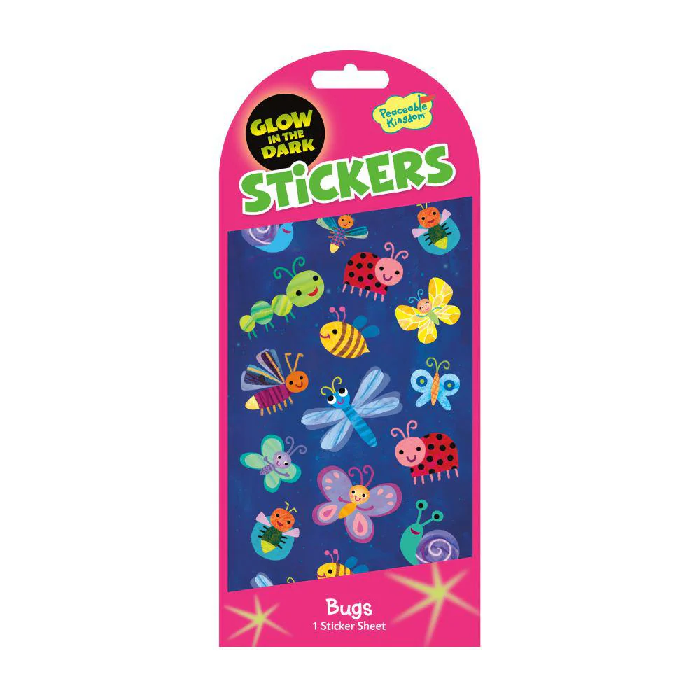 Glow in the Dark Bug Stickers-by-Peaceable Kingdom