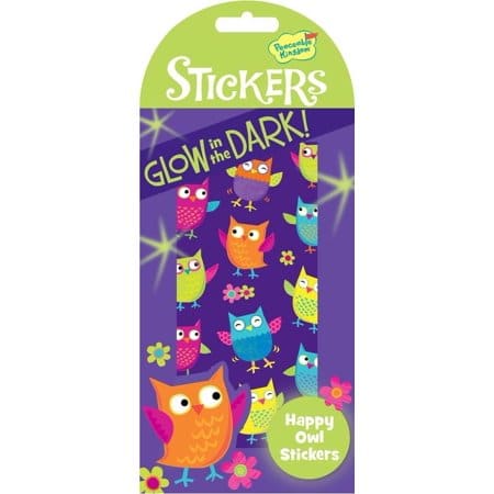 Glow in the Dark Happy Owl Stickers by Peaceable Kingdom