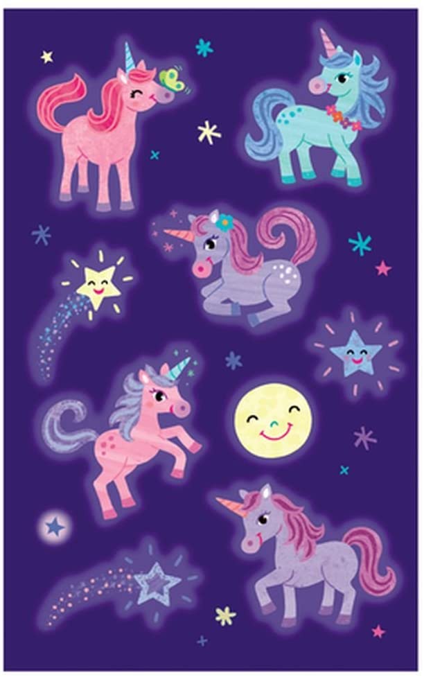 Glow in the Dark Unicorn Stickers by Peaceable Kingdom 1