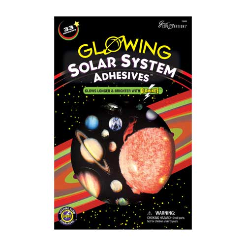 Glowing Solar System Adhesives by Great Explorations