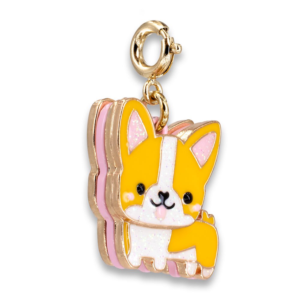 Gold Corgi Charm by Charm It 1