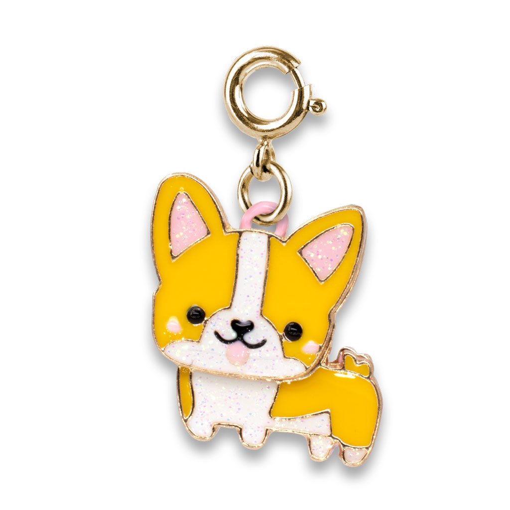 Gold Corgi Charm by Charm It