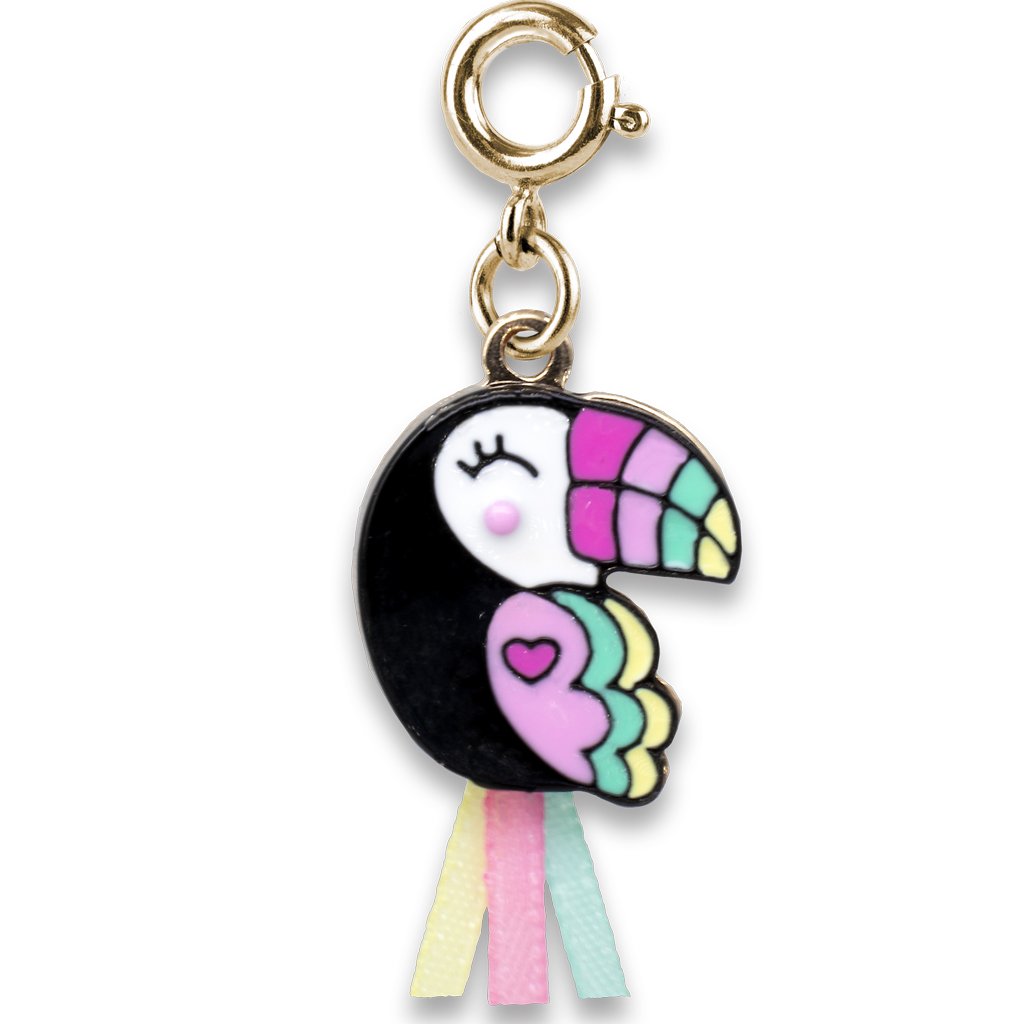 Gold Ribbon Toucan Charm by Charm It