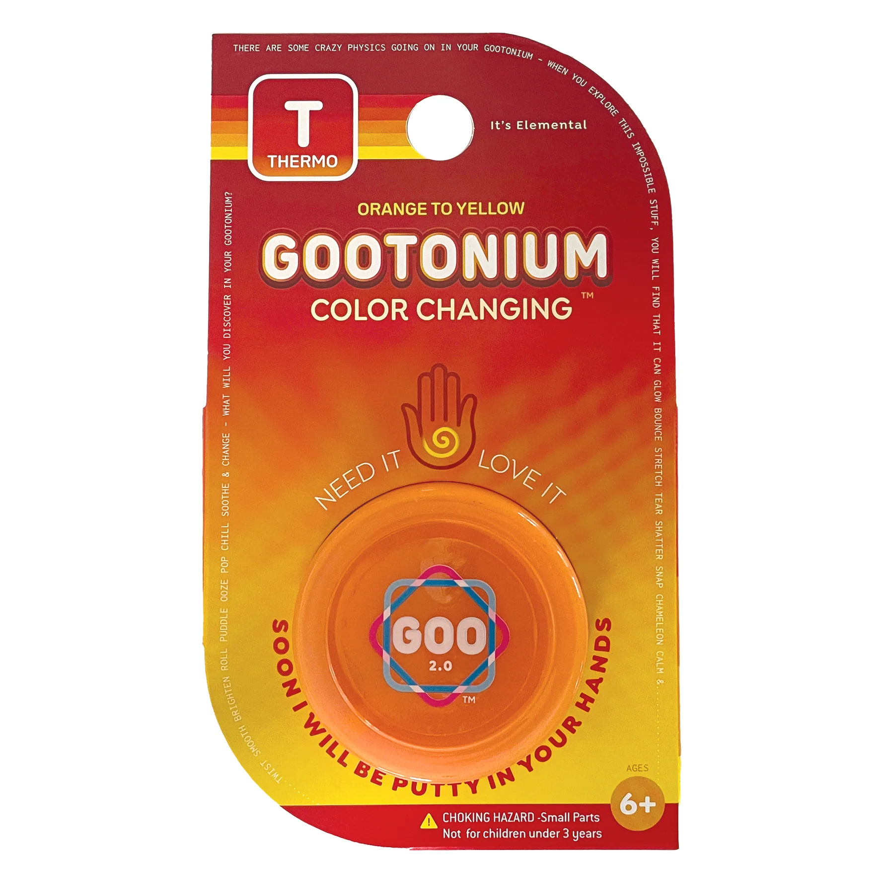 Gootonium: Thermochromic Orange Putty-by-Copernicus
