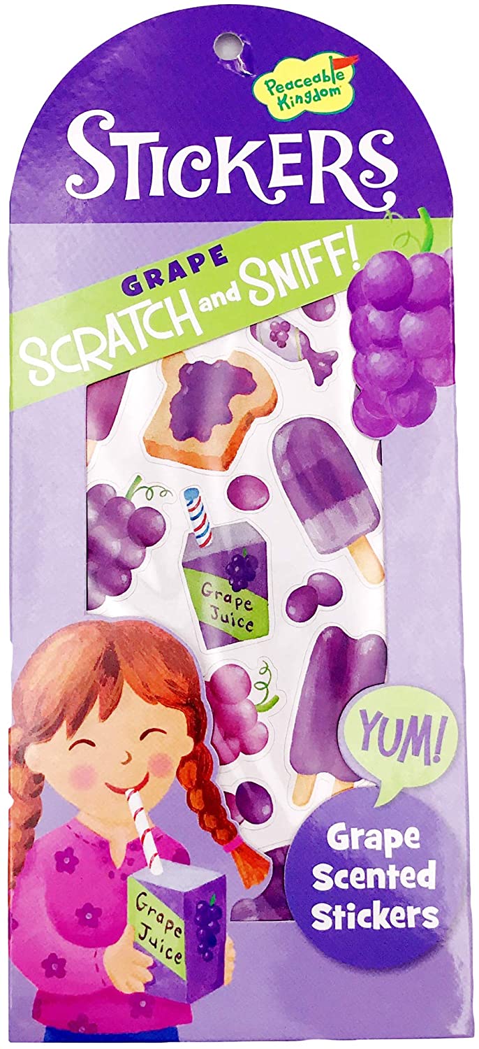 Grape Scratch and Sniff Stickers by Peaceable Kingdom