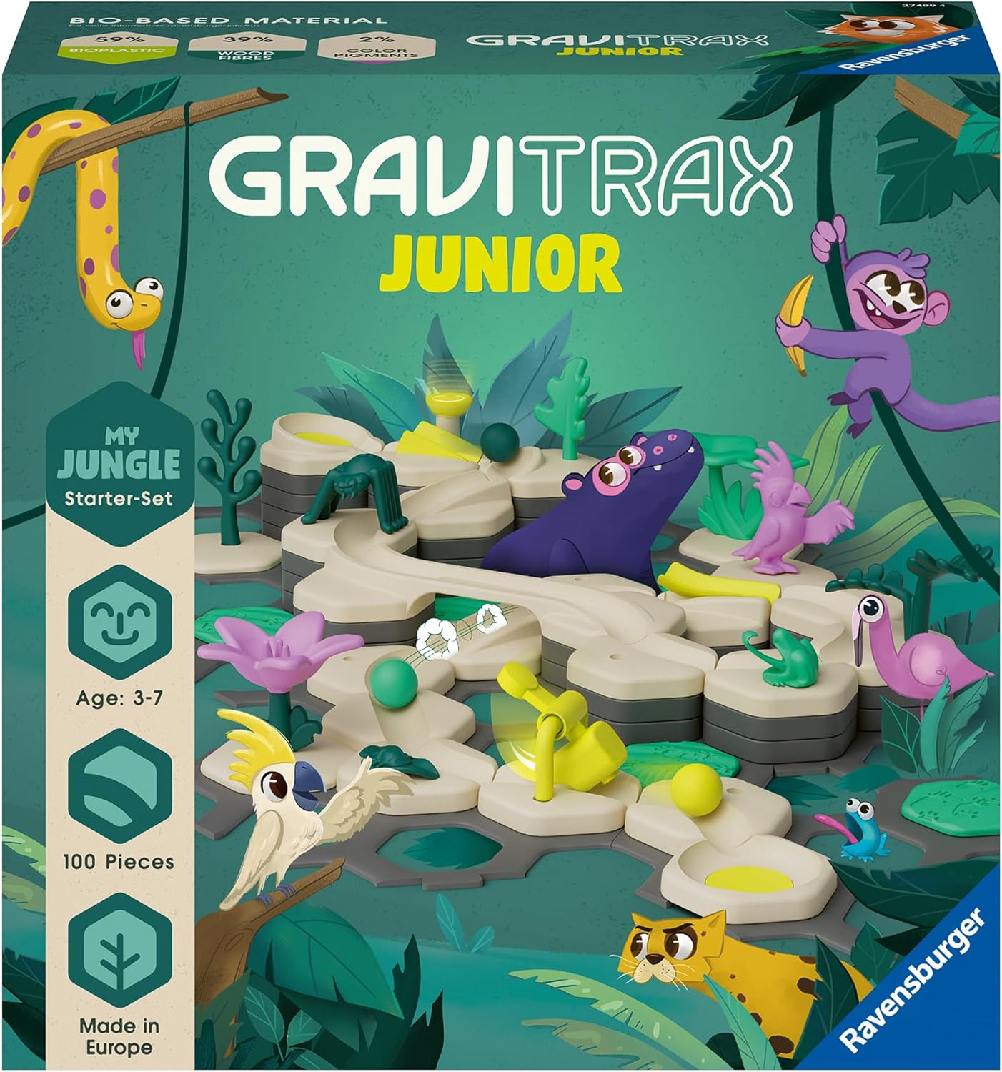 Gravitrax Junior My Jungle Starter Set-by-Ravensburger