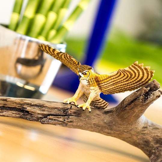 Great Horned Owl Figure by Safari 3