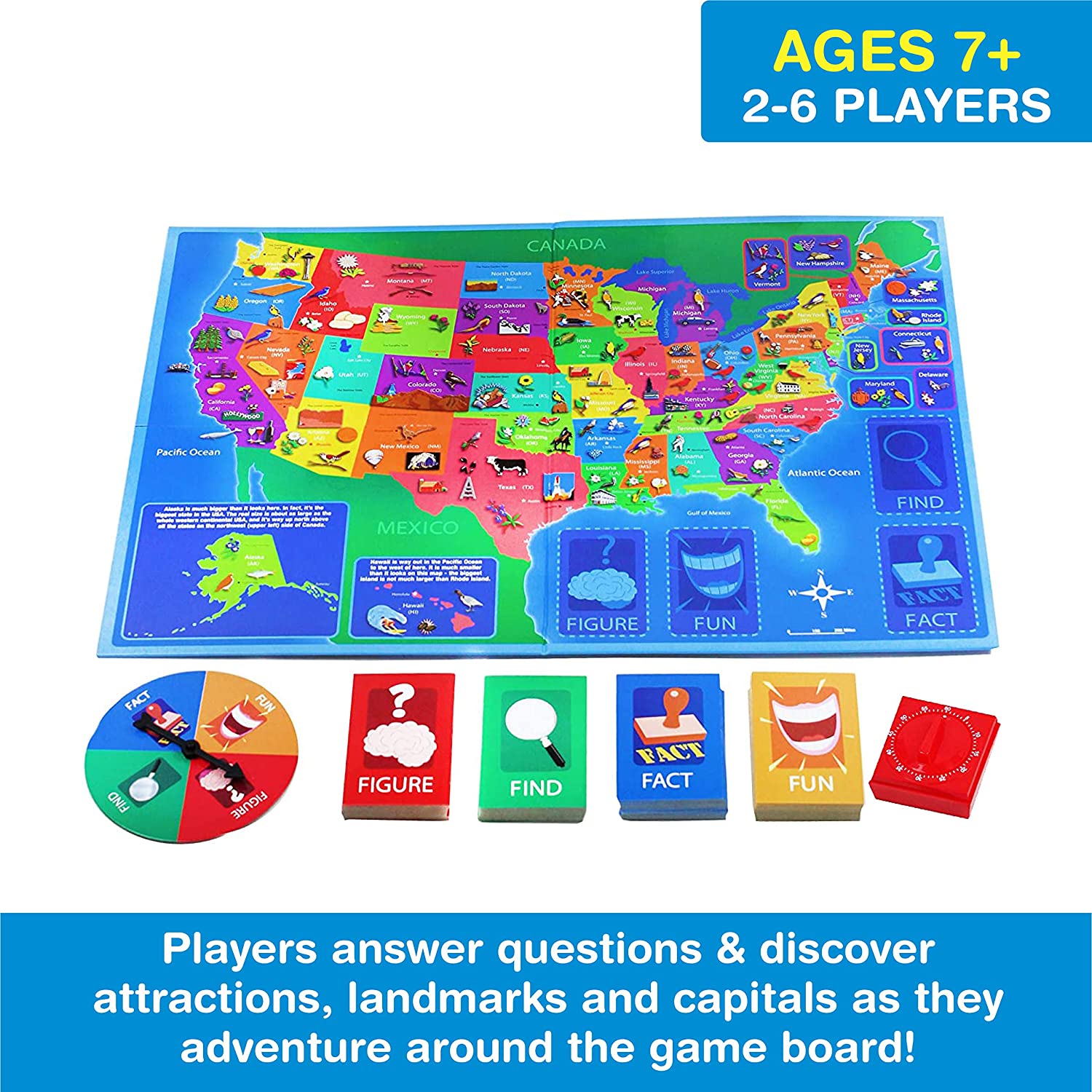 Great States Board Game by Game Zone 1
