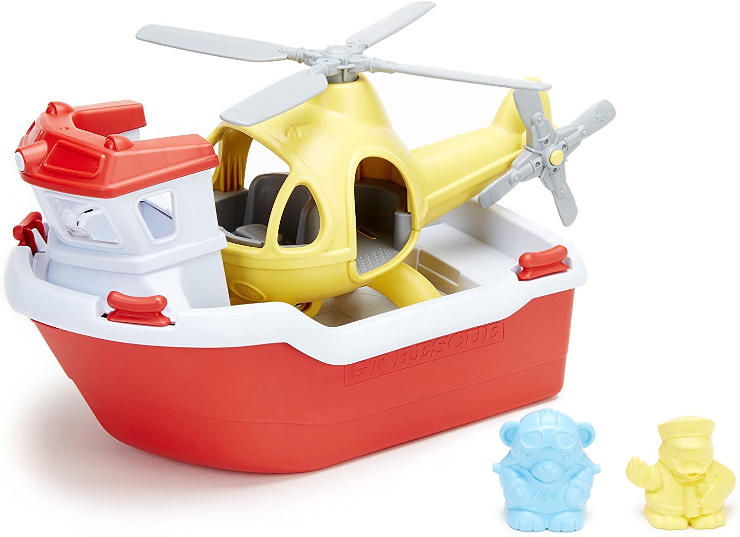 Green Toys Rescue Boat and Helicopter by Green Toys 1