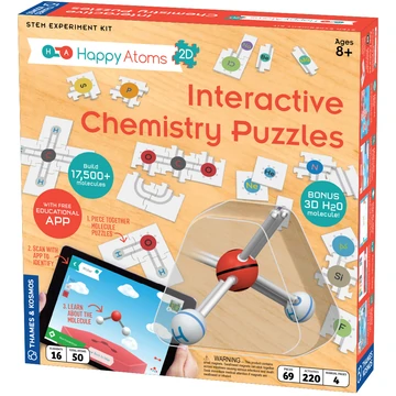 Happy Atoms 2D Interactive Chemistry Puzzles by Thames Kosmos