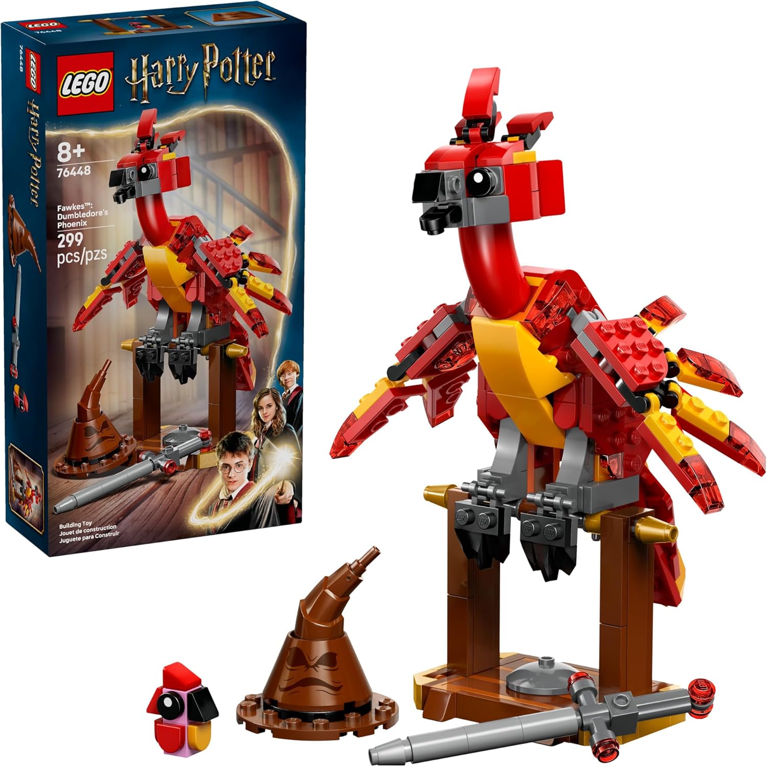 Harry Potter Fawkes: Dumbledore’s Phoenix-by-Lego