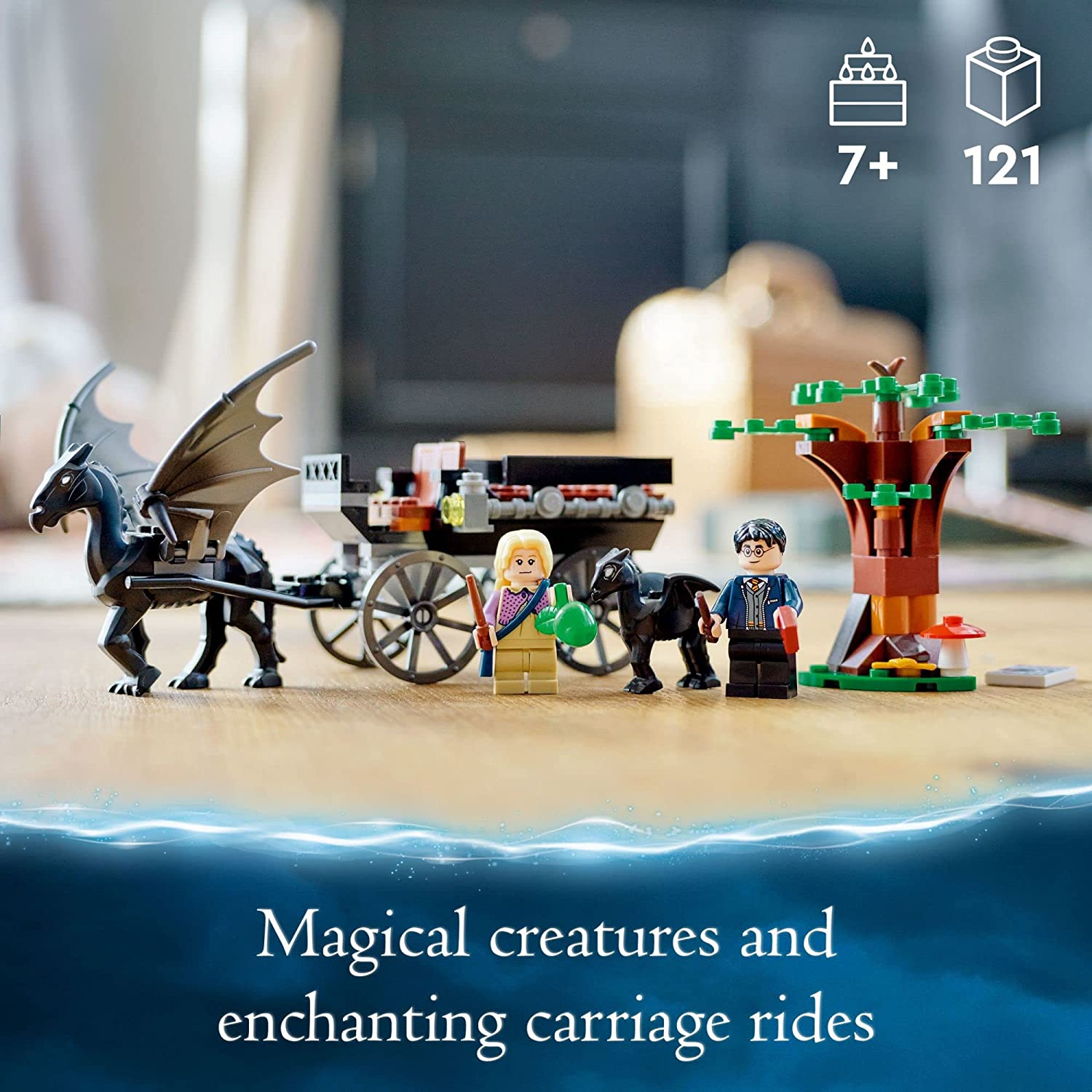 Harry Potter Hogwarts Carriage and Thestrals by Lego 1