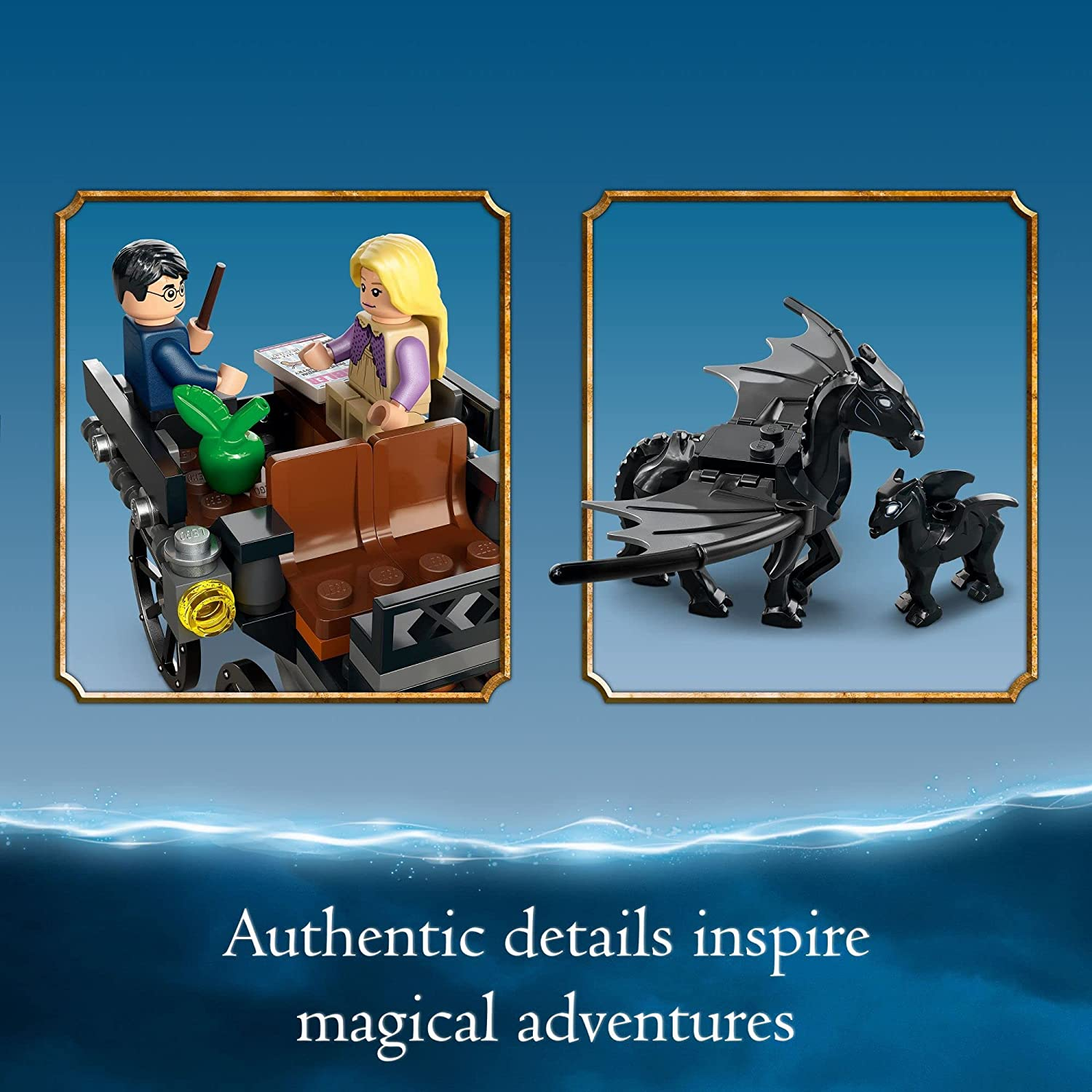 Harry Potter Hogwarts Carriage and Thestrals by Lego 3