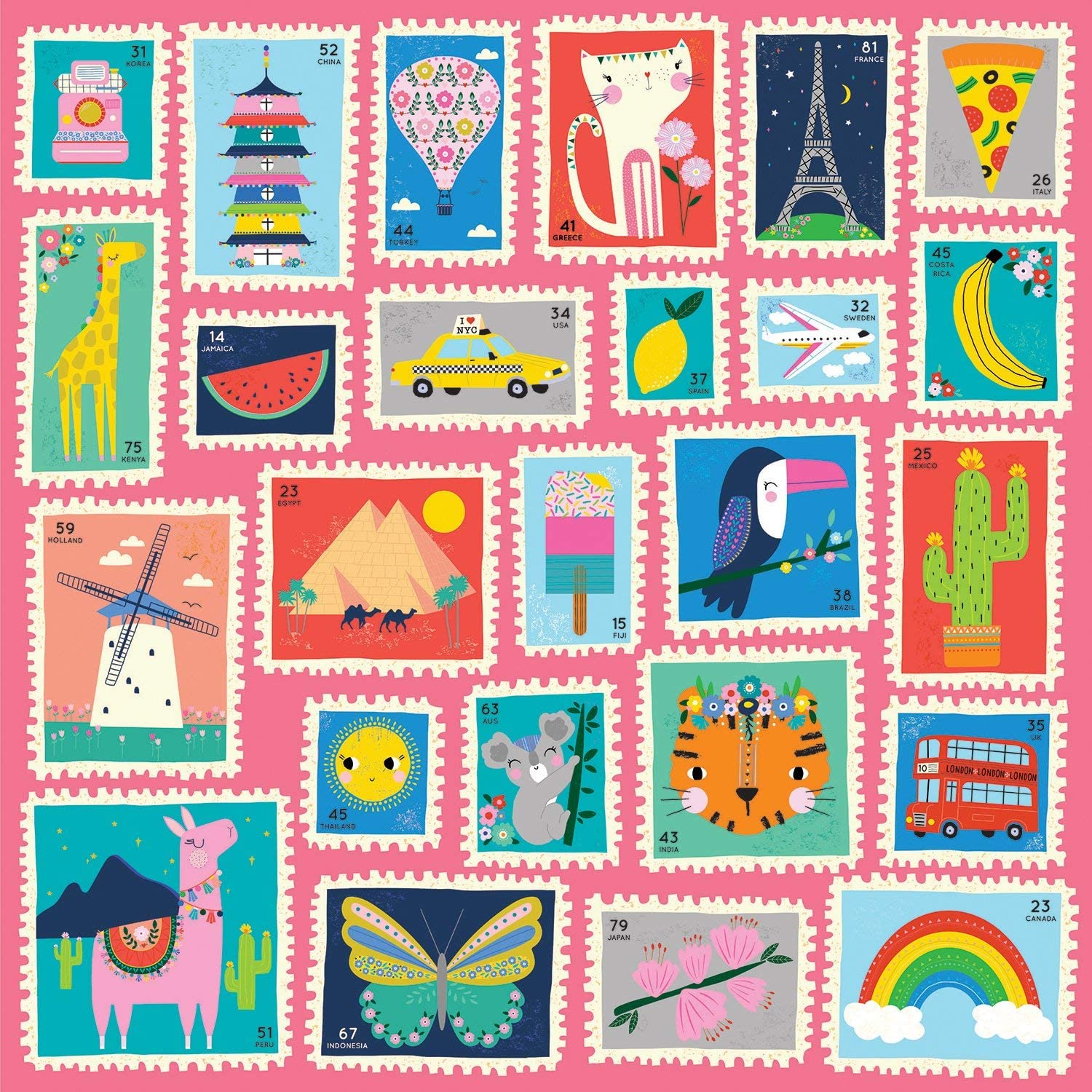 Hello From Around the World 500pc Puzzle by Mudpuppy 1