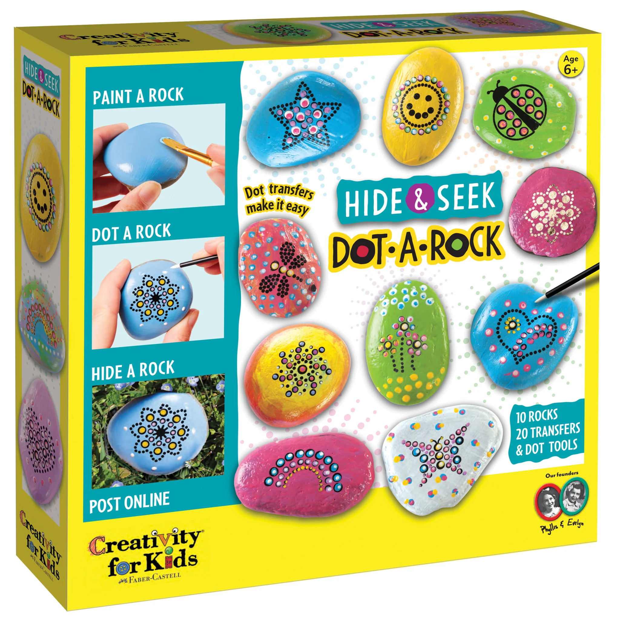 Hide & Seek Dot-a-Rock Painting Kit-by-Creativity for Kids