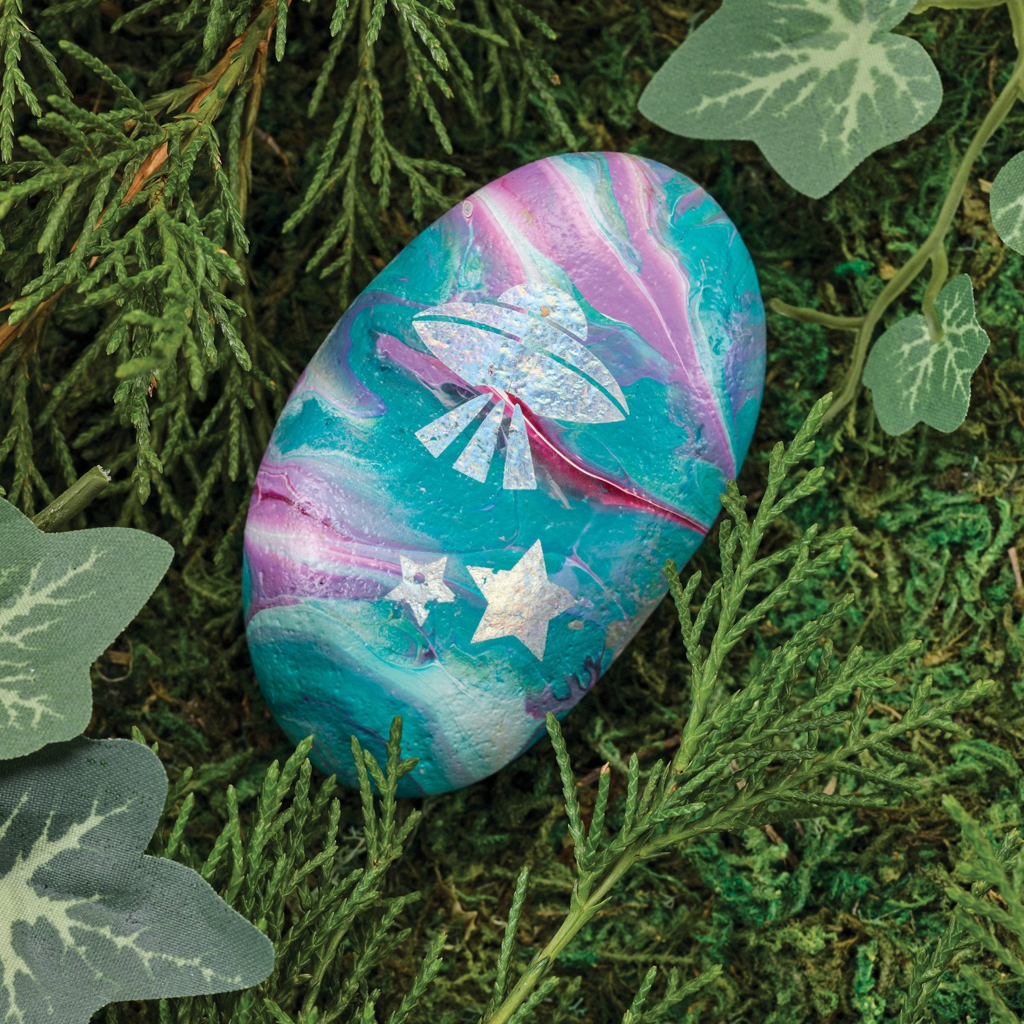 Hide Seek Paint Pour Rocks by Creativity for Kids 3