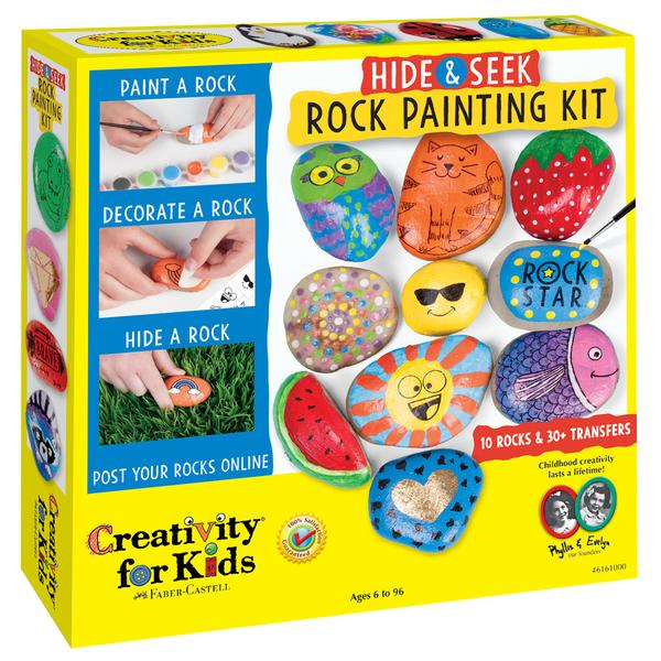 Hide and Seek Rock Painting by Creativity for Kids