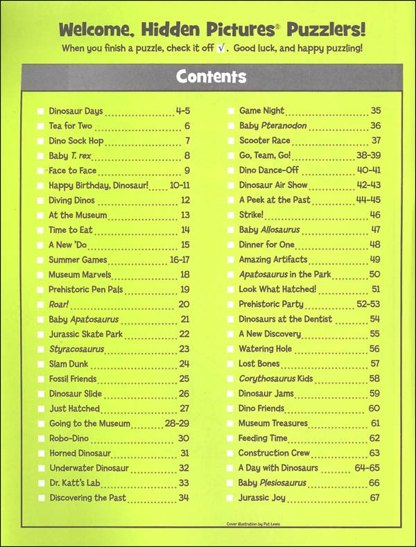 Highlights Hidden Pictures Dinosaur Puzzles by Penguin Random House 1